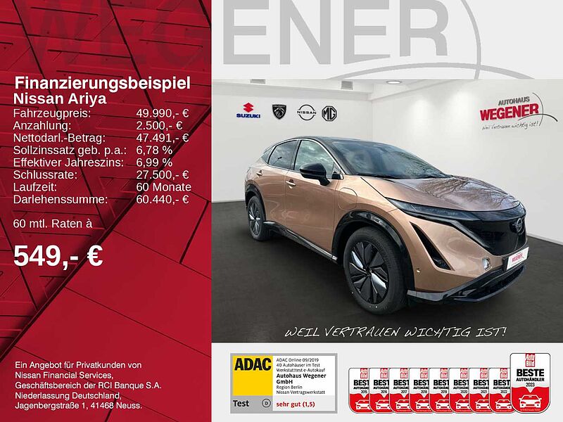 Nissan Ariya (2023) 87 kWh Evolve Pack