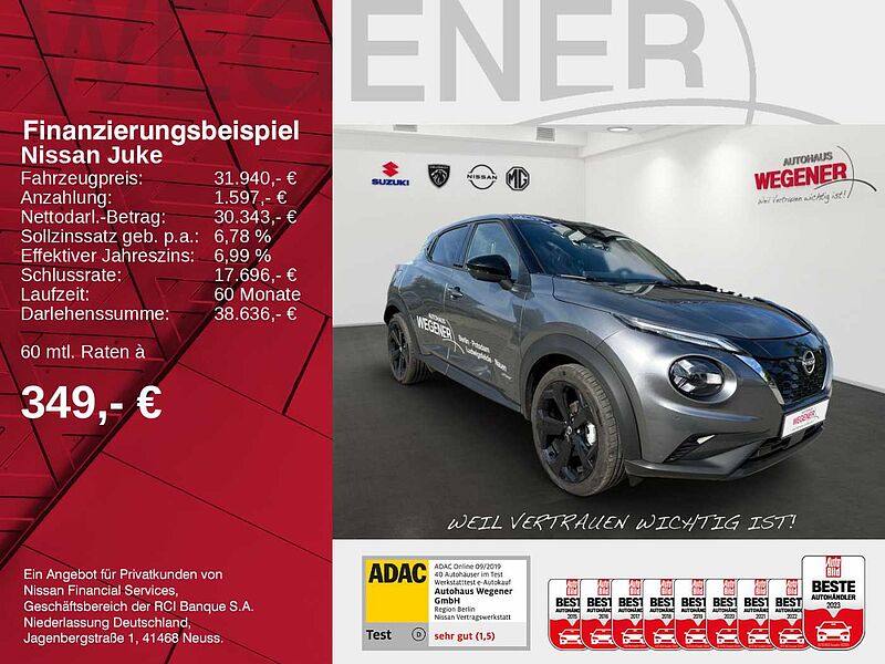 Nissan Juke 1.6 HYBRID 143 PS 4AMT