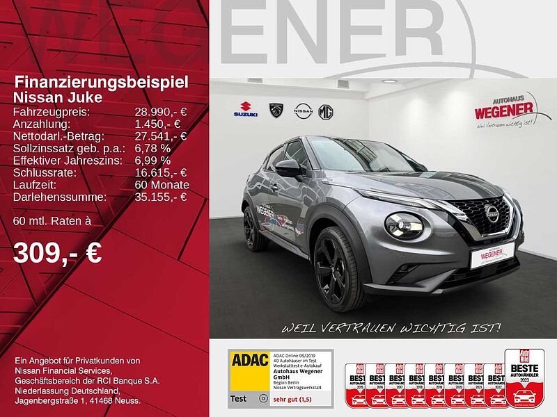 Nissan Juke 1.0 DIG-T 114 PS 7DCT