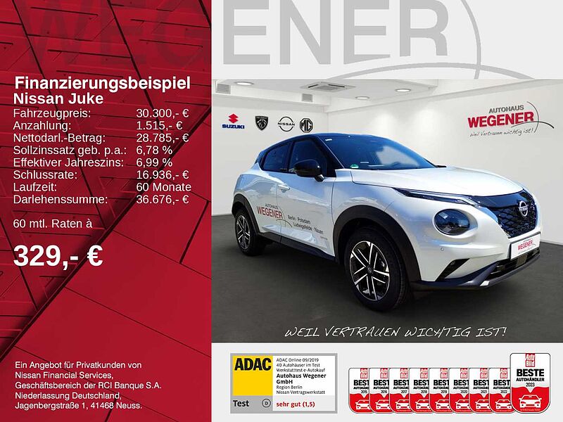 Nissan Juke 1.6 HYBRID 143 PS 4AMT