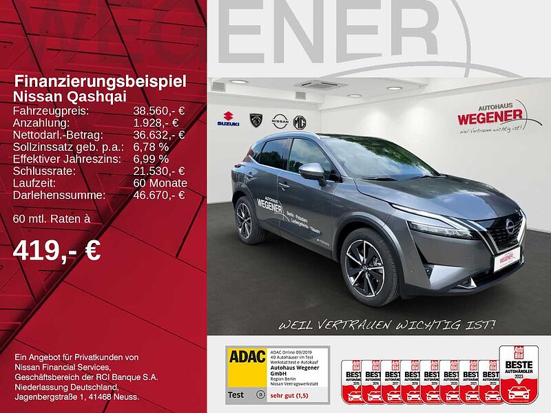 Nissan Qashqai 1.5 VC-T e-POWER TEKNA Head-Up Display ProPILOT Park-Assitent