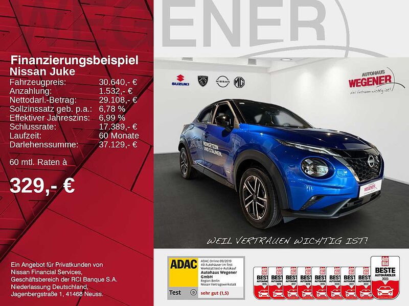 Nissan Juke 1.6 HYBRID 143 PS 4AMT