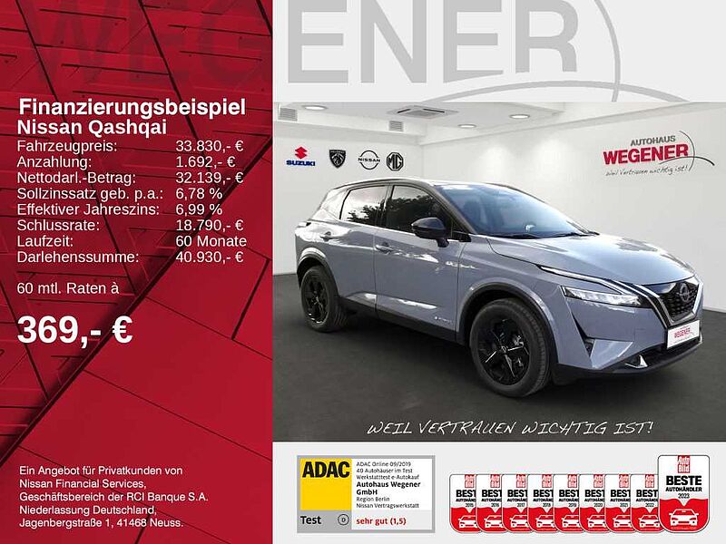 Nissan Qashqai 1.5 VC-T e-POWER 190 PS BLACK EDITION 10,8'-Head-up-Display Winter-Paket