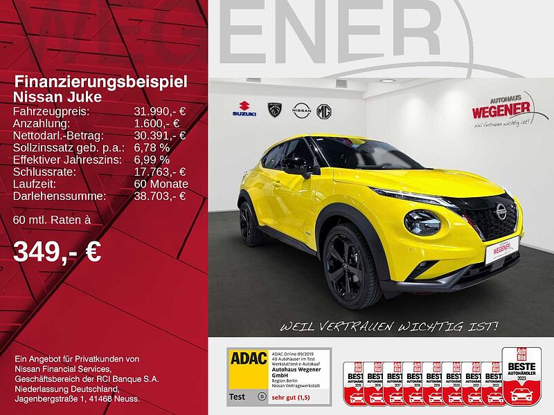 Nissan Juke 1.6 HYBRID 143 PS 4AMT