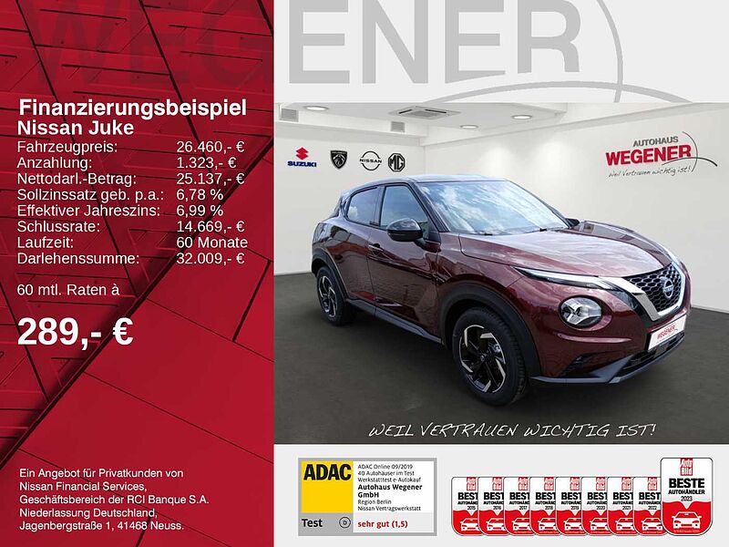 Nissan Juke JUKE1.0 DIG-T  N-CONNECTA  Beheizbare Frontscheibe Sitzheizung vorn