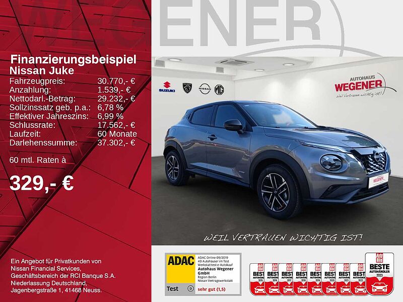 Nissan Juke 1.6 HYBRID 143 PS 4AMT