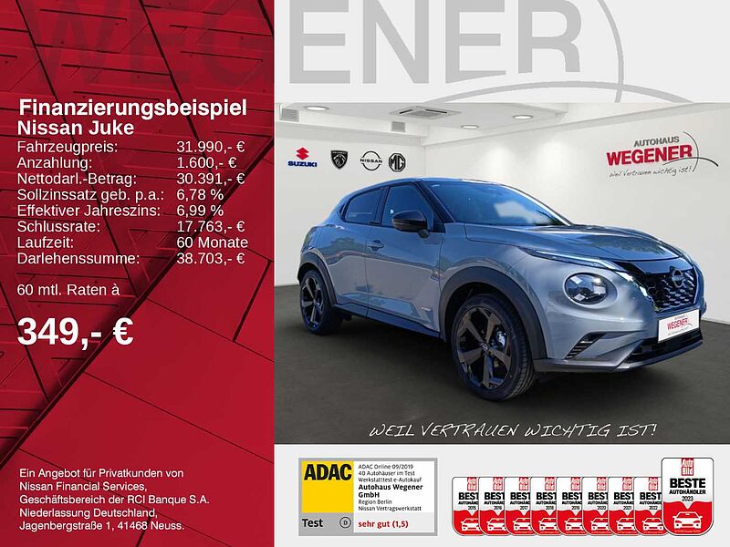 Nissan Juke 1.6 HYBRID 143 PS 4AMT