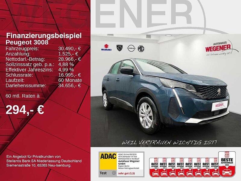 Peugeot 3008 Active Pack 130 EAT8 PureTech *SHZ*Kamera*