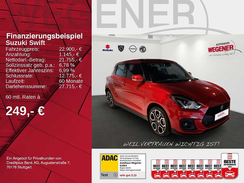 Suzuki Swift SPORT | 129 PS | ALU | NAVI | KLIMA | TOP