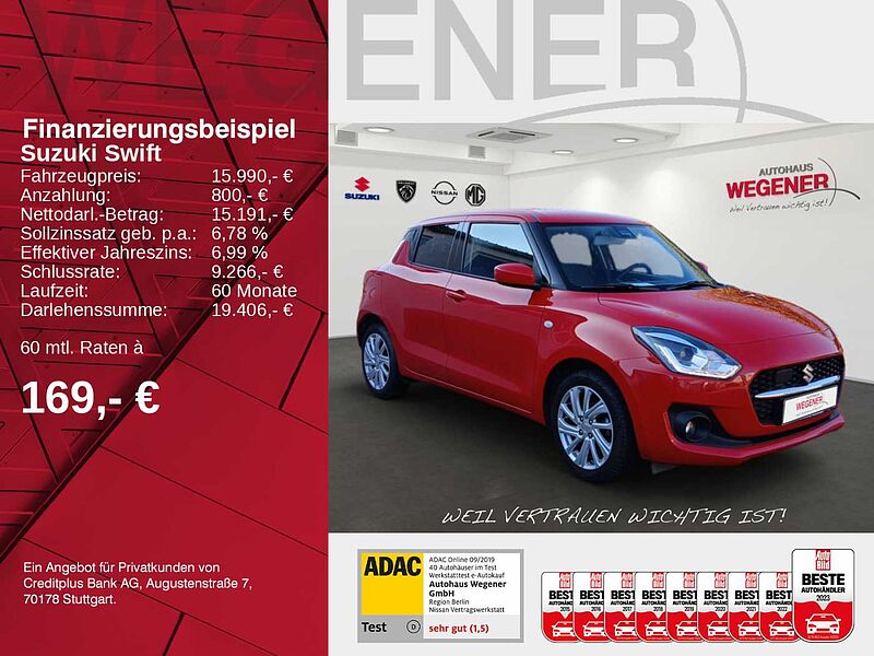 Suzuki Swift COMFORT HYBRID MT 5T ALLWETTER*SHZ*KAMERA