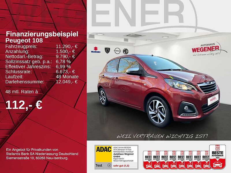 Peugeot 108 TOP Collection 72 S&S *SHZ*Allwetter*