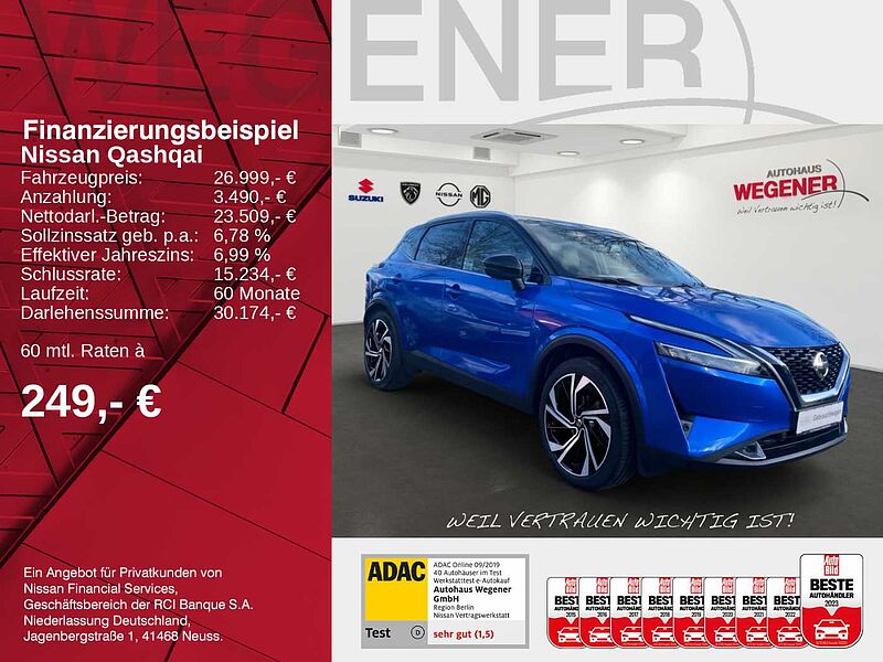 Nissan Qashqai 1.3 DIG-T MHEV 158 PS*LED*360°