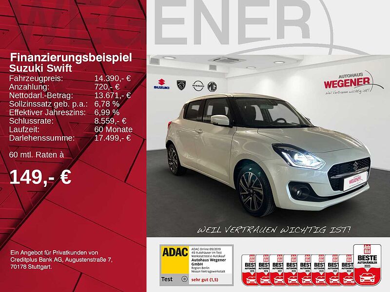 Suzuki Swift COMFORT+ HYBRID TÜV KAMERA KLIMAAUTOMATIK