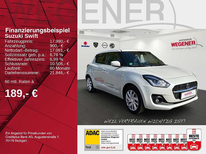 Suzuki Swift COMFORT CVT HYBRID SHZ KAMERA TOTWINKEL